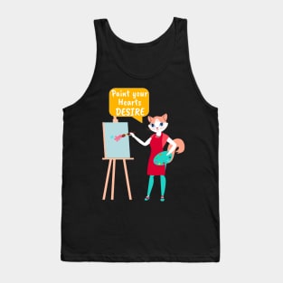 Painter Cat- Paint your Hearts Desire Tank Top